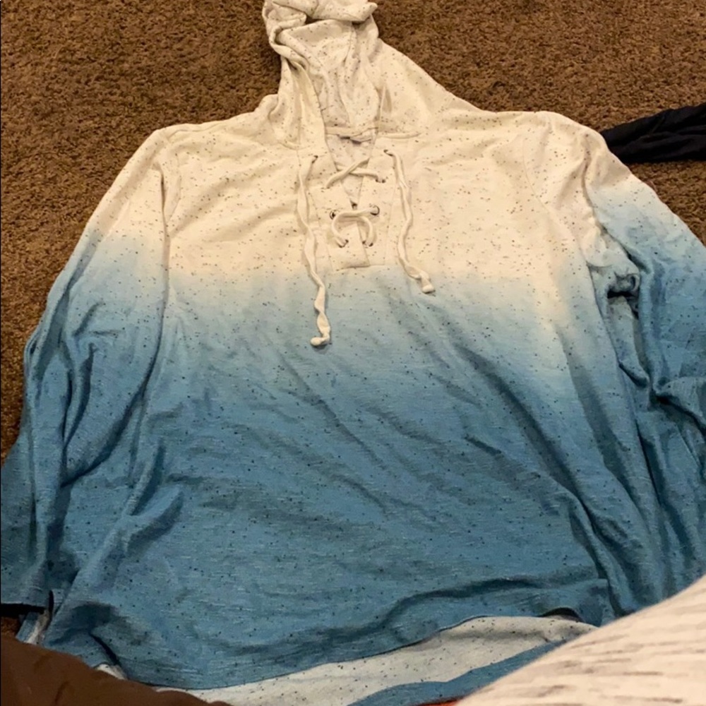 Avenue 30/32 Blue/White Sweatshirt with hood